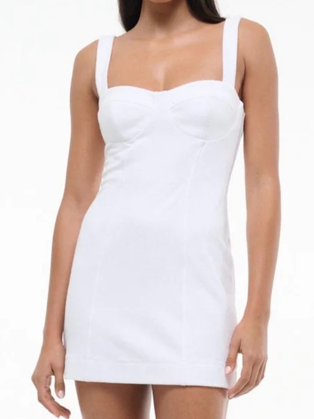 Staud Marilyn Coverup Dress In White